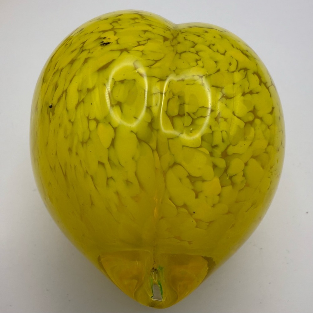 Pair of Yellow Summer Lemon Zest Delight Heavy Glass Paper Weight (2) - Picture 7 of 10